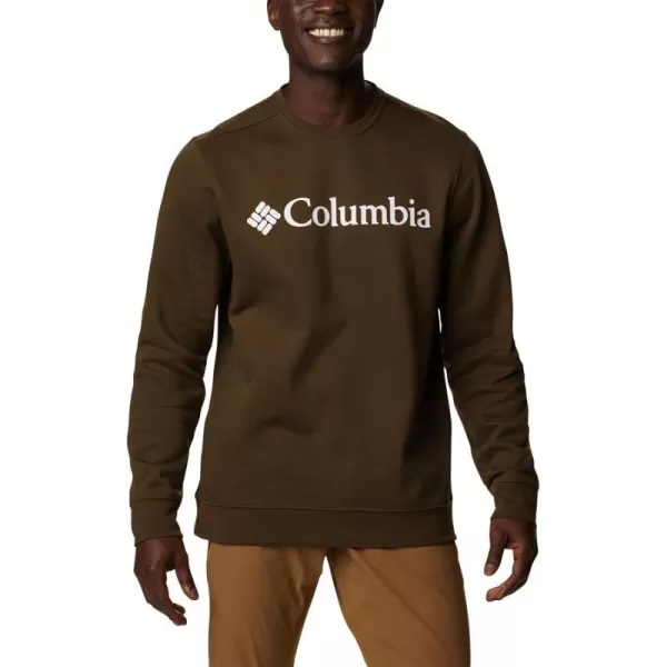 Columbia Mens Trek CrewOlive GreenCsc Branded Logo