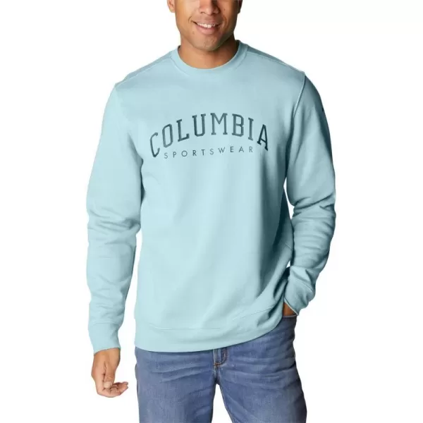 Columbia Mens Trek CrewSky BlueArched Brand Logo