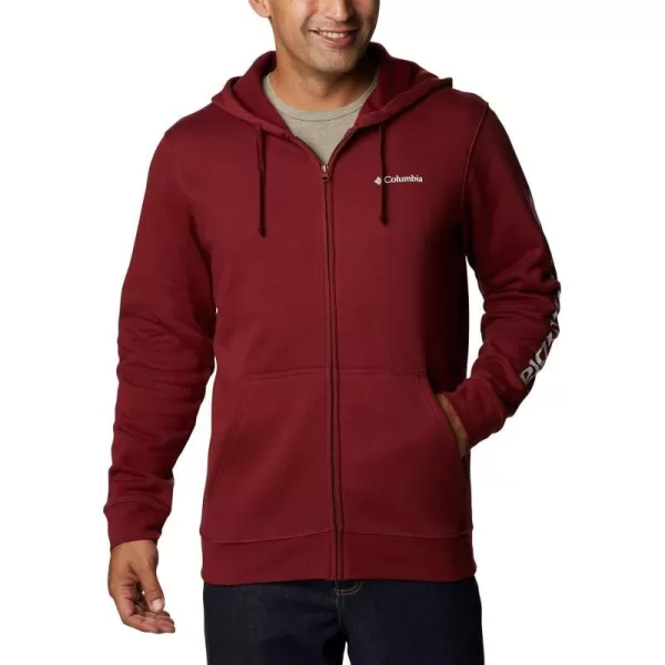 Columbia Mens Trek Full Zip HoodieRed Jasper