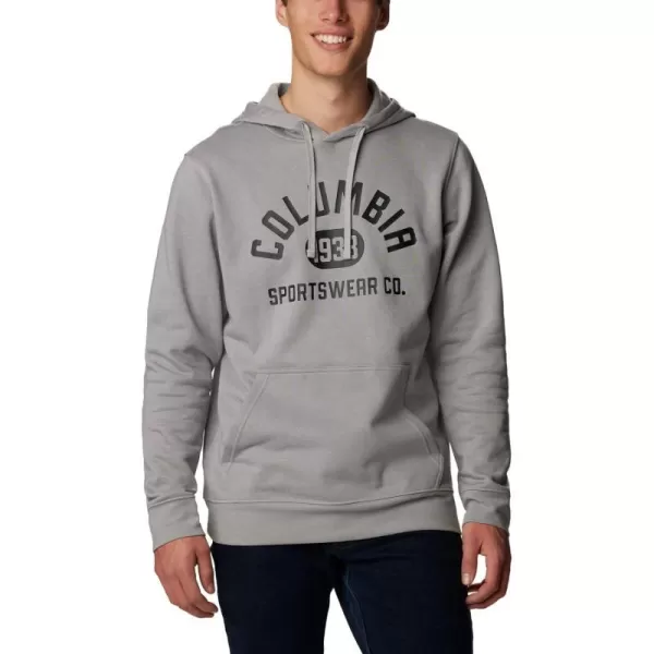 Columbia Mens Trek HoodieColm Grey Heather College Life Graphic