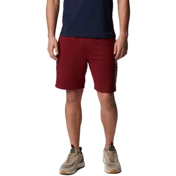 Columbia Mens Trek ShortRed JasperWhite Vertical Logo