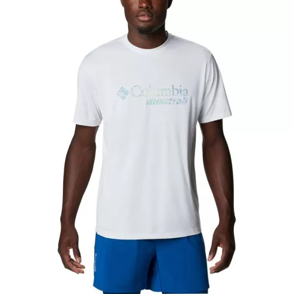 Columbia Mens Trinity Trail Graphic TeeWhite  Active Fit