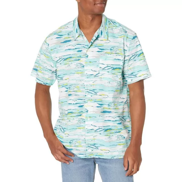 Columbia Mens Trollers Best Short Sleeve ShirtGulf Stream Flatout Print