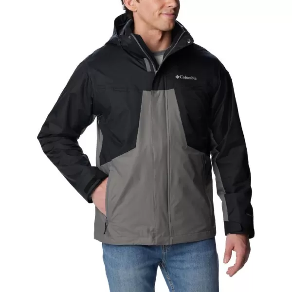 Columbia Mens Tunnel Falls Interchange JacketCity GreyBlackWhite