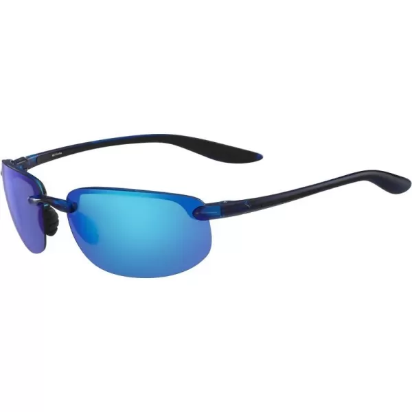 Columbia Mens Unparalleled Oval SunglassesCrystal NavyBlue