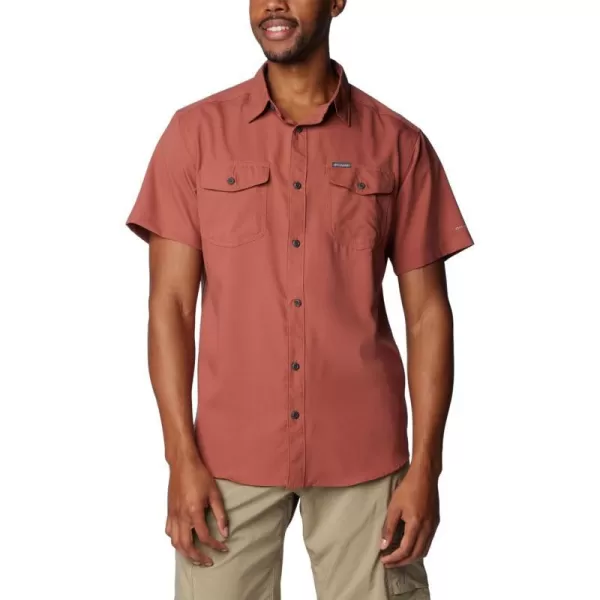 Columbia Mens Utilizer Ii Solid Short Sleeve ShirtAuburn