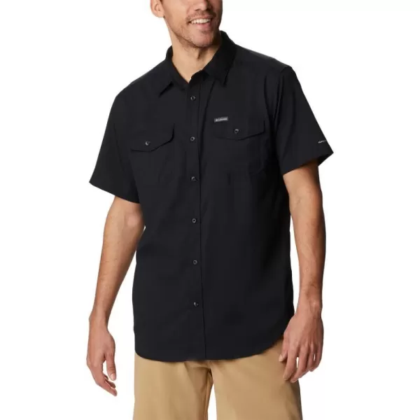 Columbia Mens Utilizer Ii Solid Short Sleeve ShirtBlackBlack