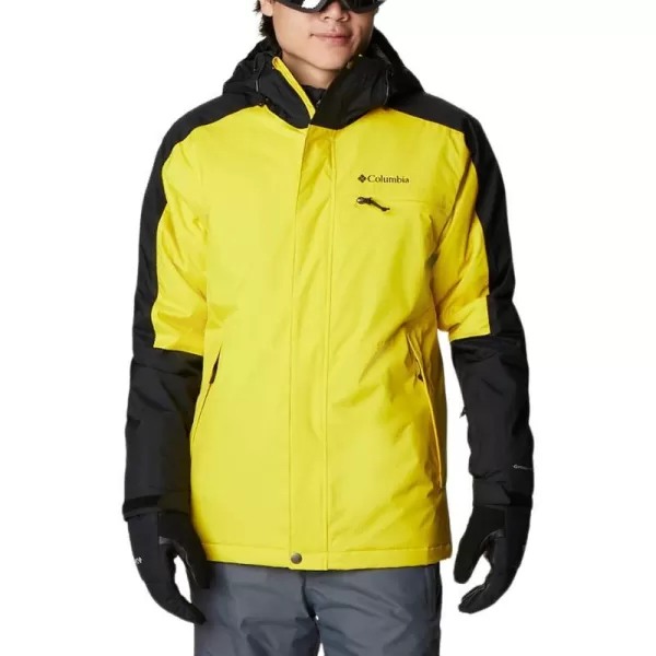 Columbia Mens Valley Point JacketLaser LemonBlack