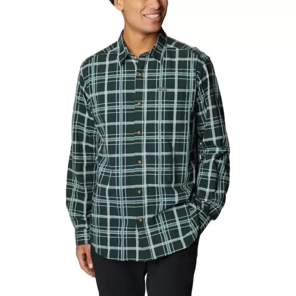 Columbia Mens Vapor Ridge Iii Long Sleeve ShirtSpruce Tartan