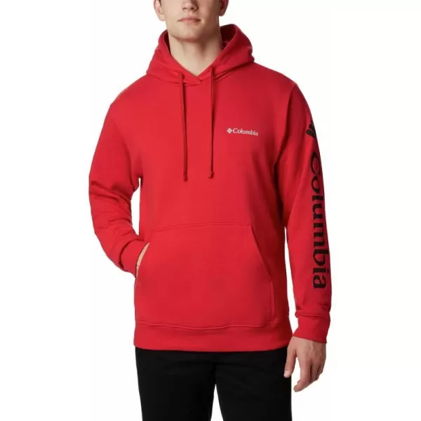 Columbia Mens Viewmont Ii Sleeve Graphic HoodieMountain Red