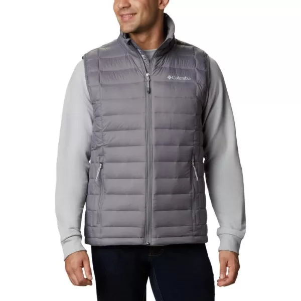 Columbia Mens Voodoo Falls 590 TurboDown Vest Thermal Reflective WarmthCity Grey