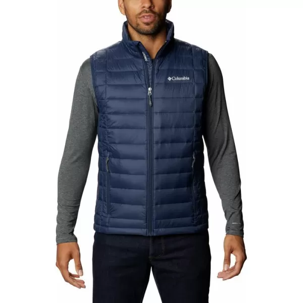 Columbia Mens Voodoo Falls 590 TurboDown Vest Thermal Reflective WarmthCollegiate Navy