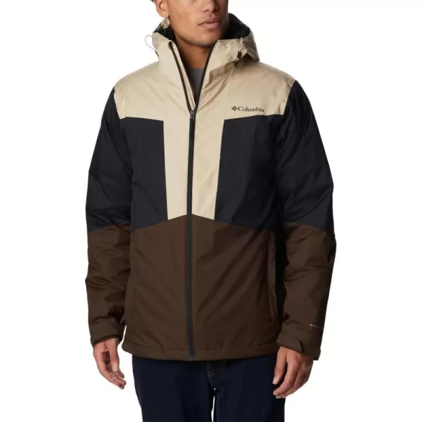 Columbia Mens Wallowa Park Interchange JacketCordovanAncient FossilBlack