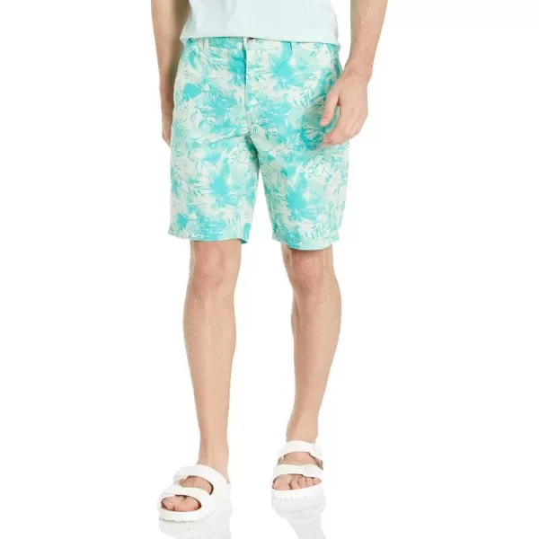 Columbia Mens Washed Out Printed ShortIce Green Sketchy Paradise