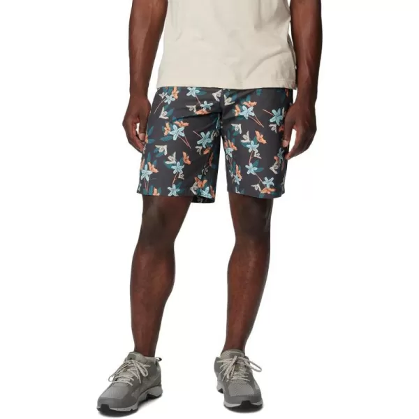 Columbia Mens Washed Out Printed ShortShark Tiger Lilies