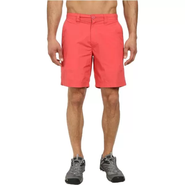 Columbia Mens Washed Out Short Cotton Classic FitClassic Sunset Red