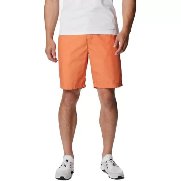 Columbia Mens Washed Out Short Cotton Classic FitDesert Orange