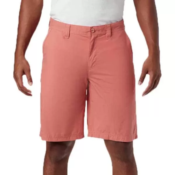 Columbia Mens Washed Out ShortDark Coral