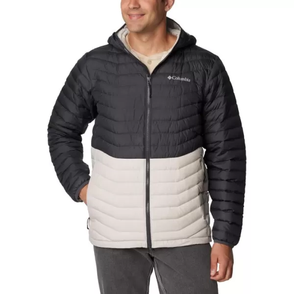 Columbia Mens Westridge Down Hooded JacketDark Stone Shark