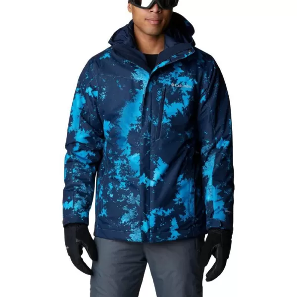 Columbia Mens Whirlibird IV Interchange Jacket Waterproof  BreathableCompass Blue Lookup Print