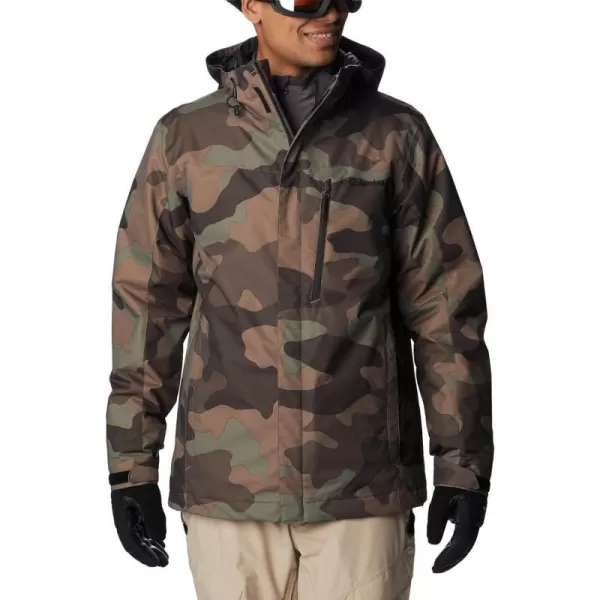 Columbia Mens Whirlibird IV Interchange Jacket Waterproof  BreathableCypress Mod Camo Print