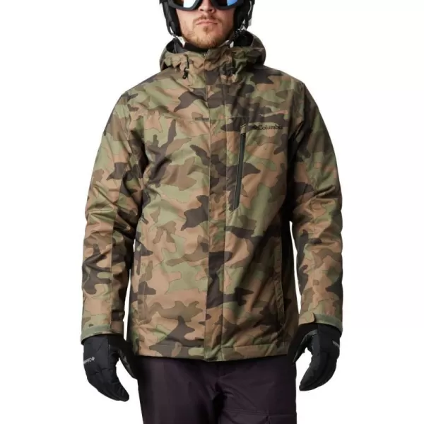 Columbia Mens Whirlibird IV Interchange Jacket Waterproof  BreathableCypress Traditional Camo