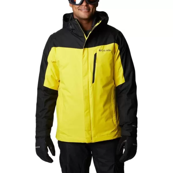 Columbia Mens Whirlibird IV Interchange Jacket Waterproof  BreathableLaser LemonBlack