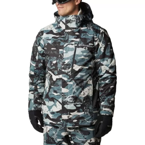 Columbia Mens Whirlibird IV Interchange Jacket Waterproof  BreathableMetal Geoglacial Print