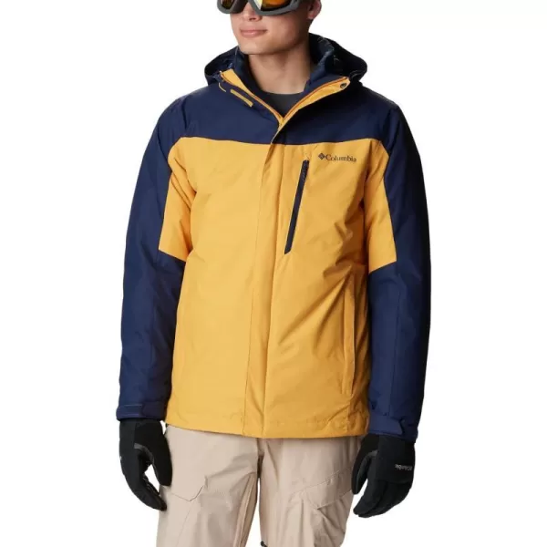 Columbia Mens Whirlibird IV Interchange Jacket Waterproof  BreathableRaw HoneyCollegiate Navy