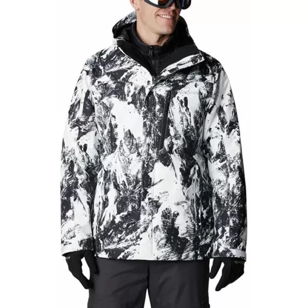 Columbia Mens Whirlibird IV Interchange Jacket Waterproof  BreathableWhite Berg Print