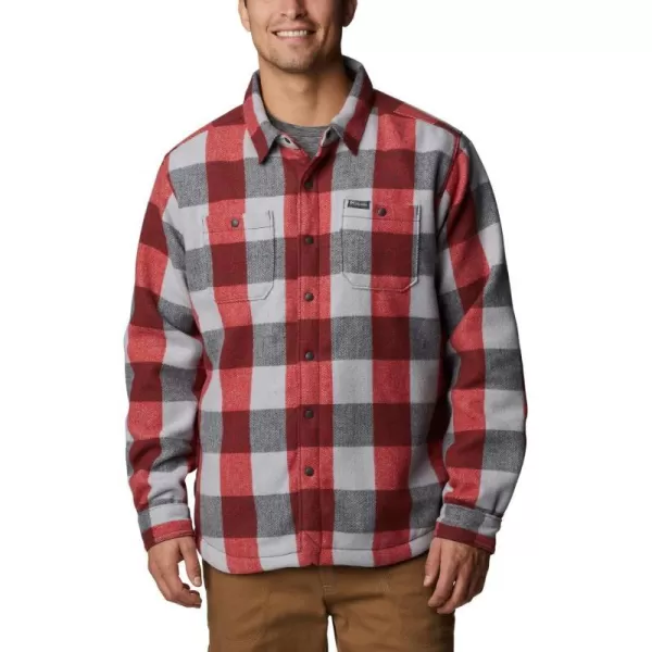 Columbia Mens Windward Ii Shirt JacketMountain Red Dimensional Buffalo