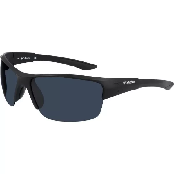 Columbia Mens Wingard Rectangular SunglassesMatte Black