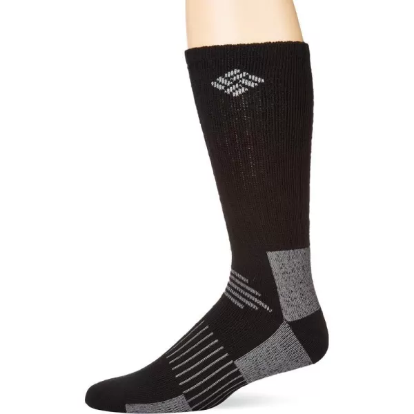 Columbia Mens Wool SockBlack 2 Pack Wool Crew Socks