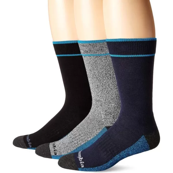 Columbia Mens Wool SockNavy2 Cotton Crew Socks 3pack