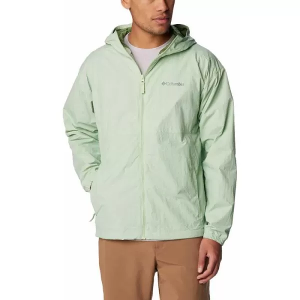 Columbia Mens Yocum Ridge Lined Wind JacketSage Leaf