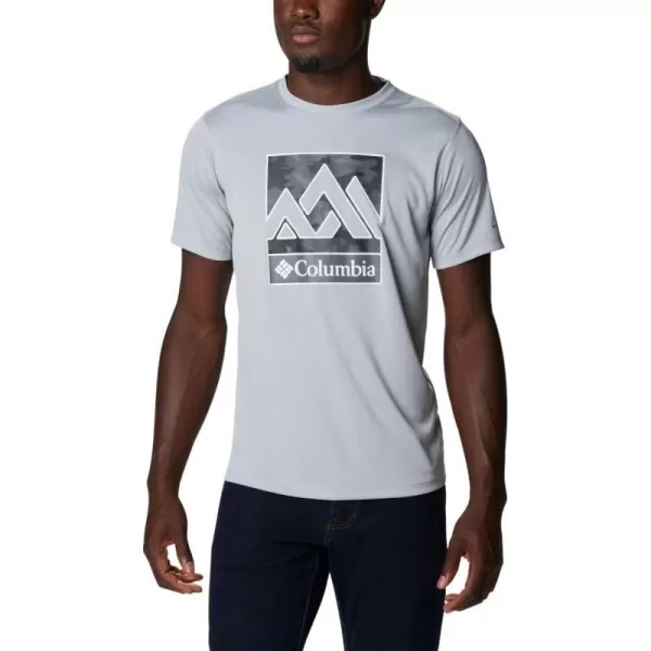 Columbia Mens Zero Rules Short Sleeve Graphic ShirtColumbia Grey