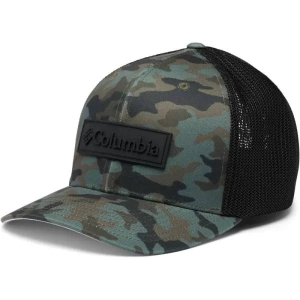 Columbia Mesh Ball CapBlack Trad CamoPatch