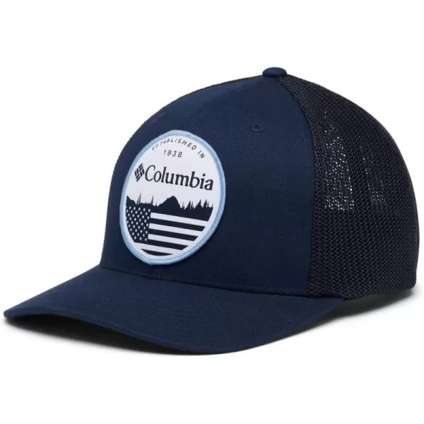 Columbia Mesh Ball CapCollegiate NavyFlag