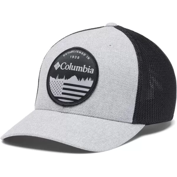 Columbia Mesh Ball CapColumbia Grey HeatherBlackFlag