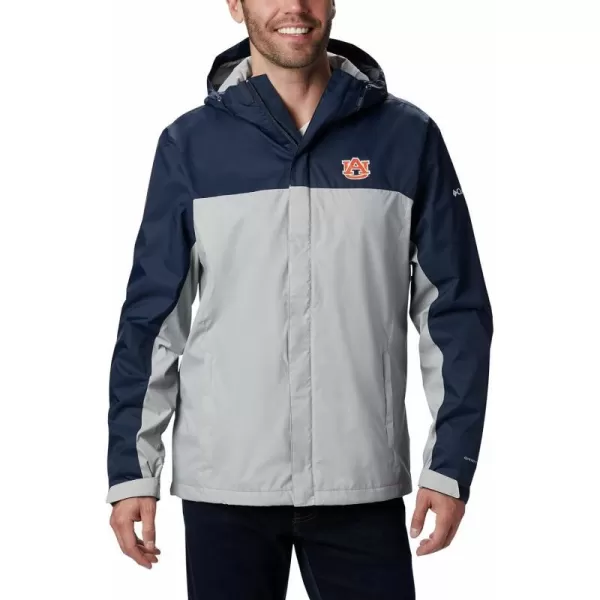 Columbia NCAA mens Glennaker Storm JacketAuburn Tigers Aub  Collegiate Navy Columbia Grey