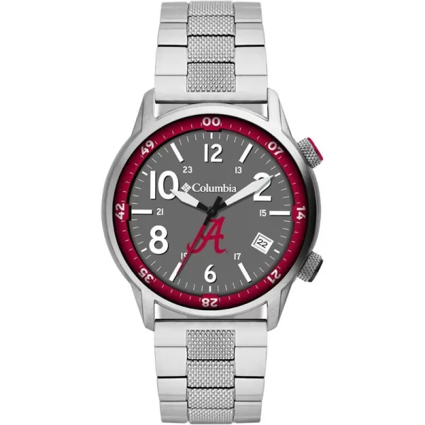 Columbia OUTBACKER Alabama Crimson Tide Mens Stainless Steel Watch with Stainless Steel BraceletColumbia OUTBACKER Alabama Crimson Tide Mens Stainless Steel Watch with Stainless Steel Bracelet