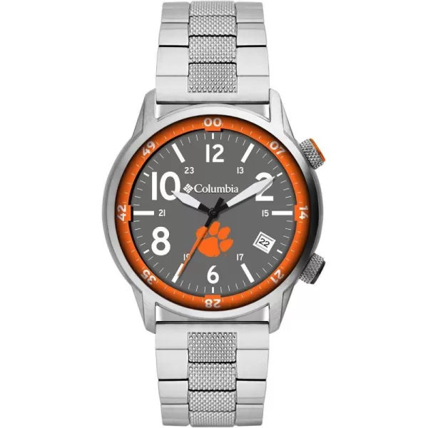 Columbia OUTBACKER Clemson Tigers Mens Stainless Steel Watch with Stainless Steel BraceletColumbia OUTBACKER Clemson Tigers Mens Stainless Steel Watch with Stainless Steel Bracelet