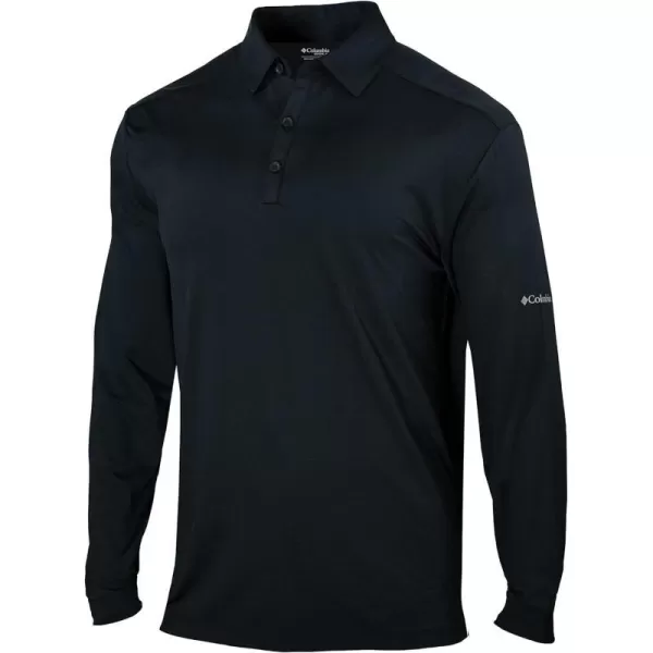 Columbia OmniWick Pin High Long Sleeve PoloMidnight Black