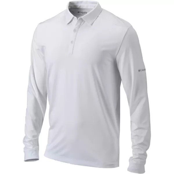 Columbia OmniWick Pin High Long Sleeve PoloWhite