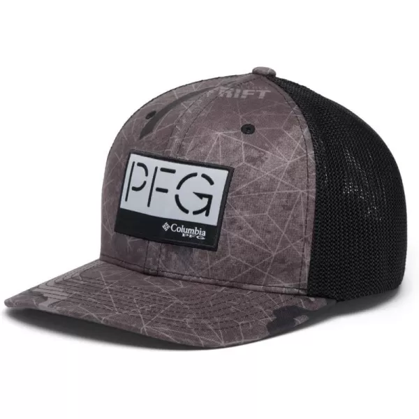 Columbia PFG Camo Mesh Ball CapBlack Realtree Rift