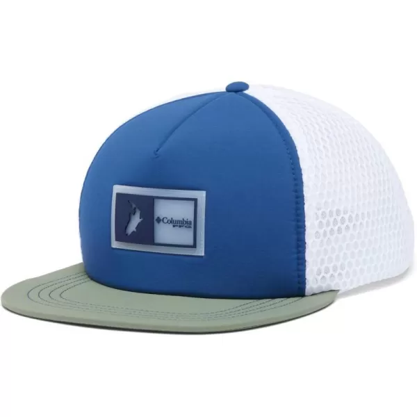 Columbia PFG Floating Flat Brim Snap BackCarbon Cypress