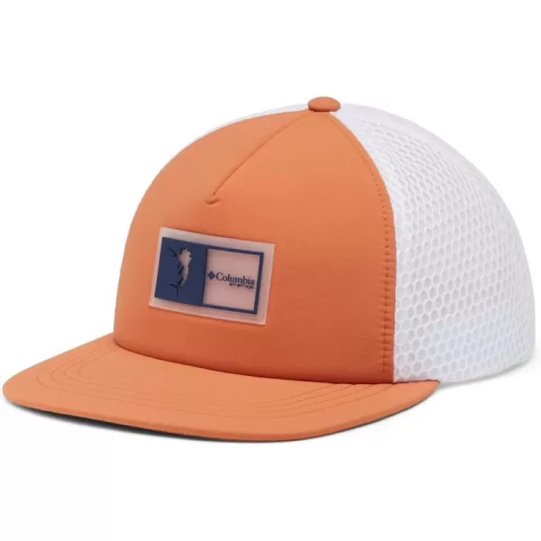 Columbia PFG Floating Flat Brim Snap BackIsland Orange