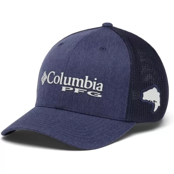 Columbia PFG Logo Mesh Ball CapCarbon Heather