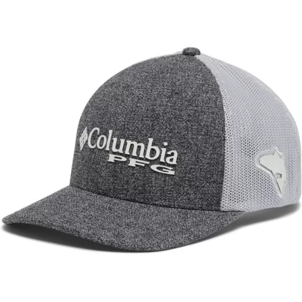 Columbia PFG Logo Mesh Ball CapGrill HeatherCool Grey