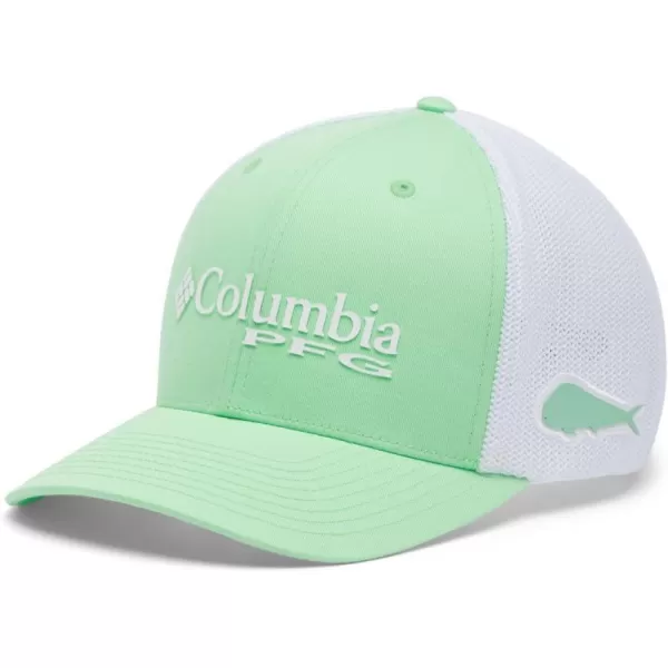 Columbia PFG Logo Mesh Ball CapOcean MintWhite